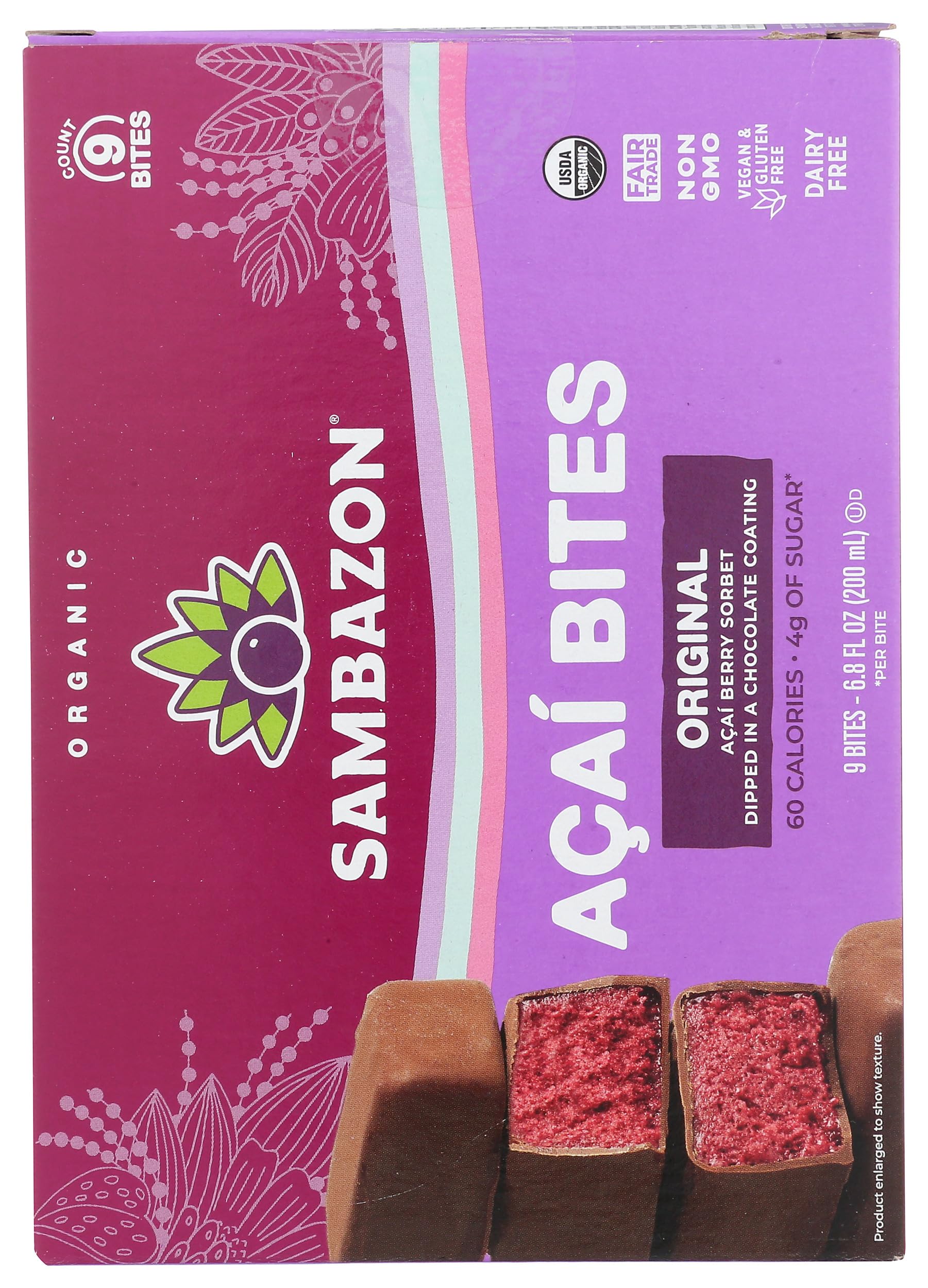 Fruit Bar Chocolate Superfruit Acai Bites Organic, 7.6 Fl Oz